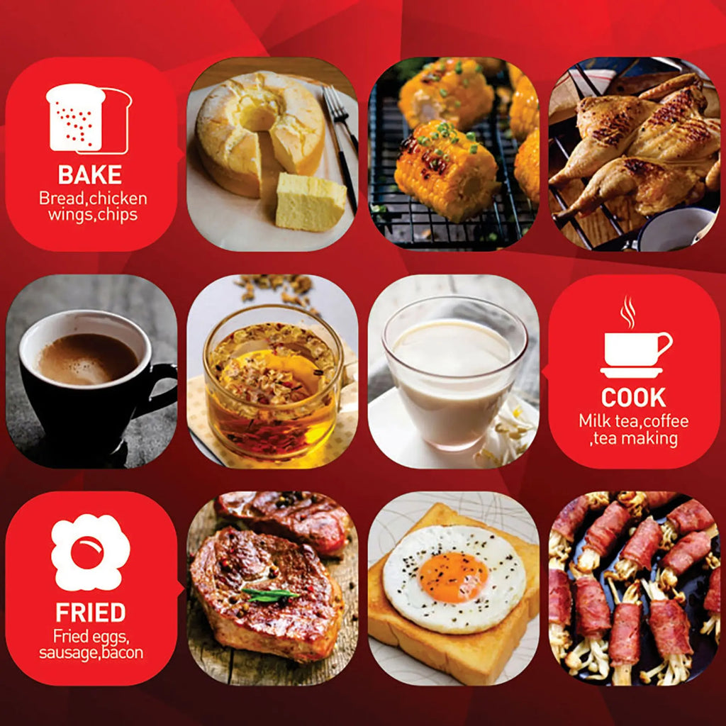 CANDIMILL Direct Factory Sale Multi-purpose Household 3 In 1 Breakfast Maker Electric Roaster Egg Tart Machine