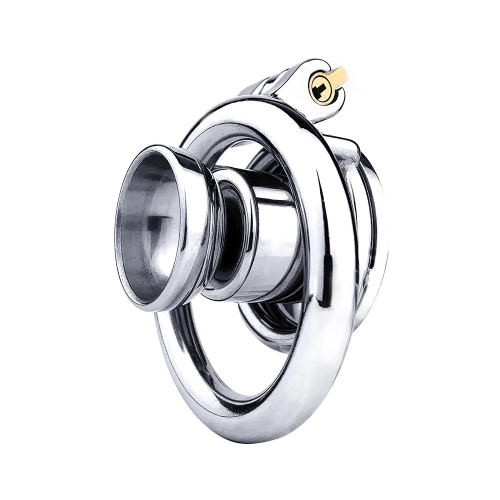 FRKO Male Inverted Chastity Cage with Big Urine Can Matched With P001 Dildo Lockcock BDSM Intimate Adult Products For Men Gay