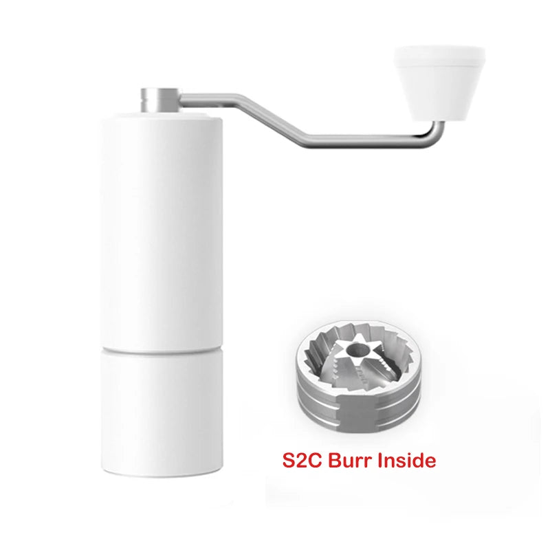 TIMEMORESTORE Chestnut C3 Manual Coffee Grinder S2C Burr High Quality Portable Hand Grinder With Double Bearing Positioning