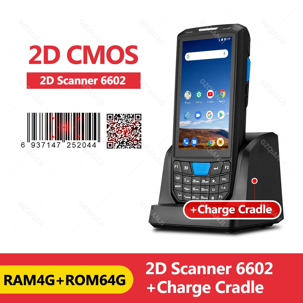PDA Android Handheld Terminal Honeywell Barcode Scanner 1D 2D QR Portable Data Collector Terminal Device with WIFI 4G NFC