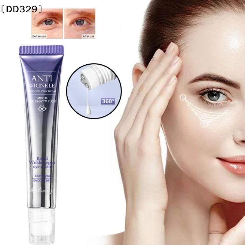 Anti Wrinkle Anti Dark Circle Eye Cream Roller Massager Moisturizing Eye Bags Anti Aging Hyaluronic Acid Eye Skin Care〔DD329〕