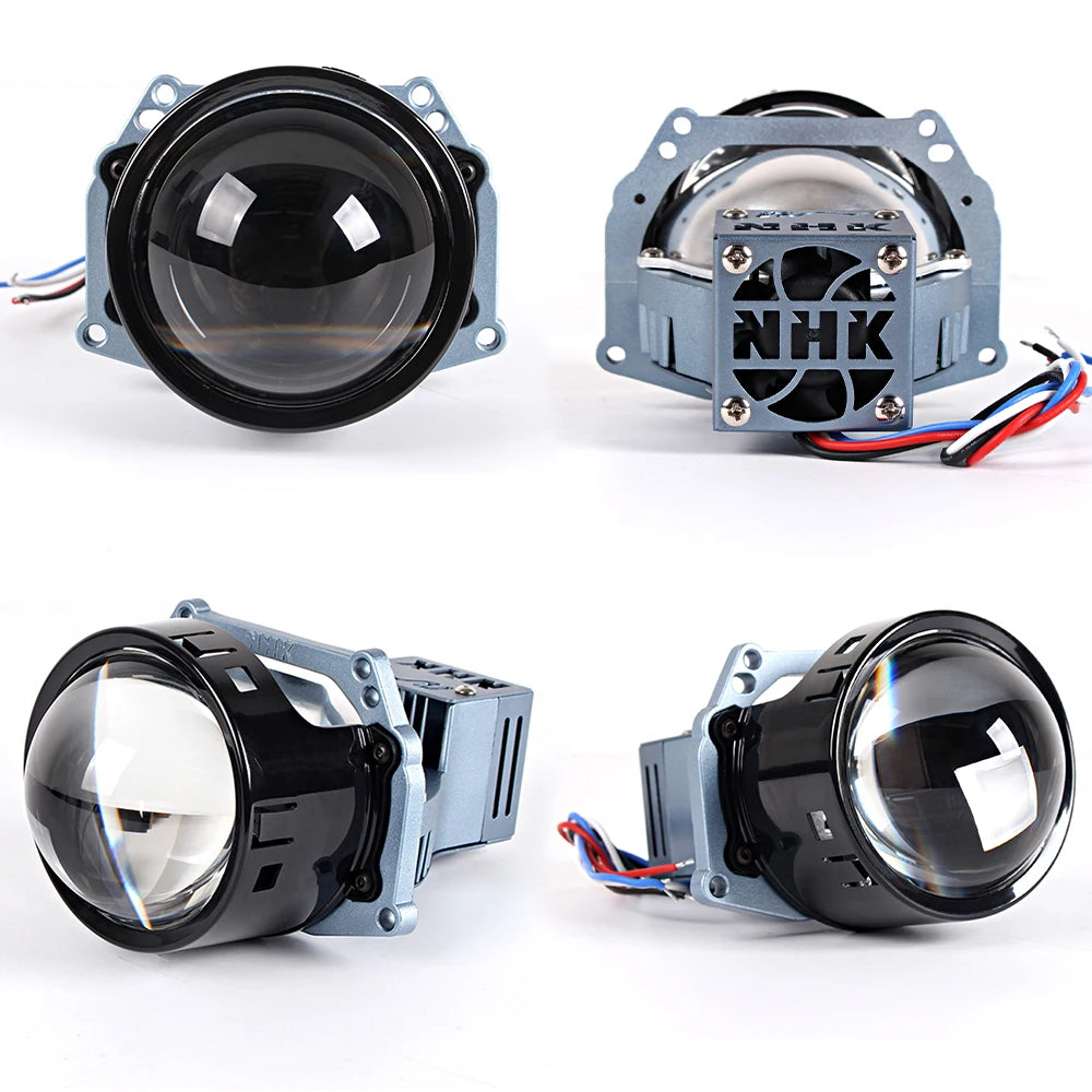 NEW For NHK IV Car Lights 3.0 Bi-led Lens 3R G5 6000K 55W LED Projector Lenses Dual Reflector Accessories Retrofit
