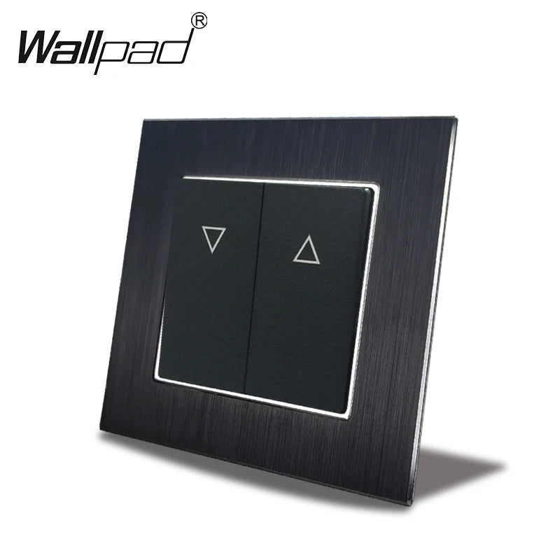 Euro USB Type-C Socket Black Matte Metal Panel Double Triple Electrical Wall SocketS EU Type A+C Outlet with Cap Cover Round Box