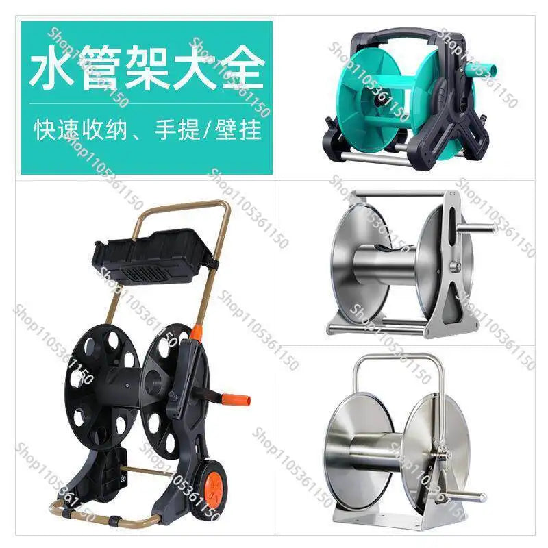 Water Pipe Storage Rack Pipe Reel Water Pipe Hose Water Rack Stainless Steel