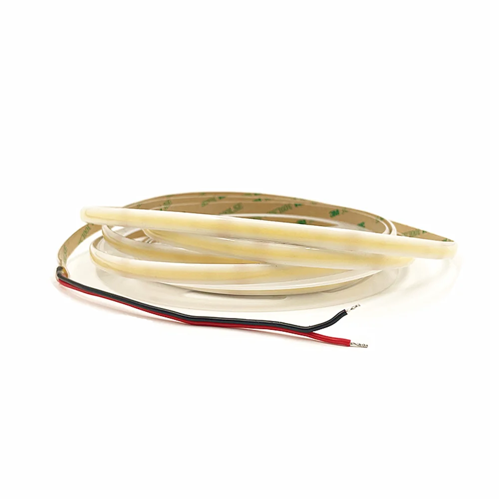 12V LED COB Neon Strip Light Waterproof IP65 Flexible Linear LED Tape Dimmable LED Ribbon 5M RA90 Warm White 2700K 3500K 5000K