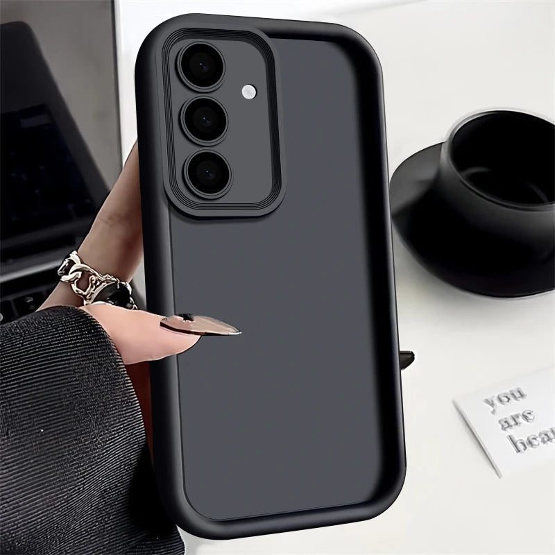 Luxury Candy Color Soft Case S26 S25 S24 S23 S22 Ultra Plus S21 FE A16 A53 A55 A56 A05S 5G 4G A52 Skin Feel Silicone Cover Funda