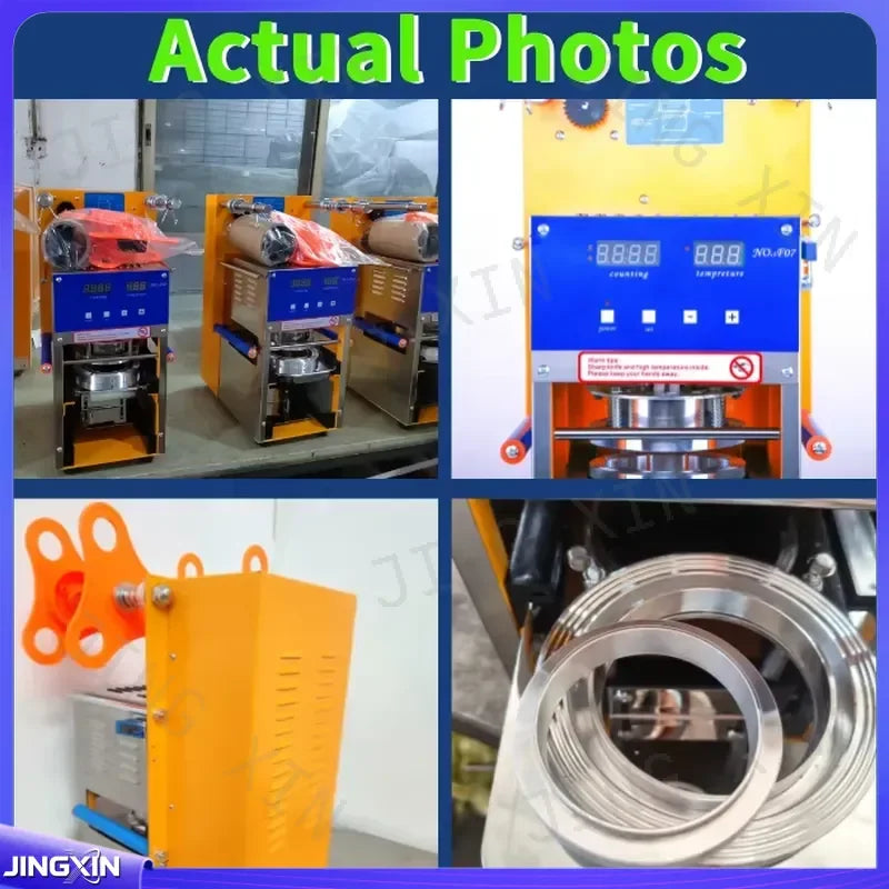 Commercial Plastic Cup Sealing Machine for Bubble Tea 95 90 75 70mm Semi-automatic Sealer