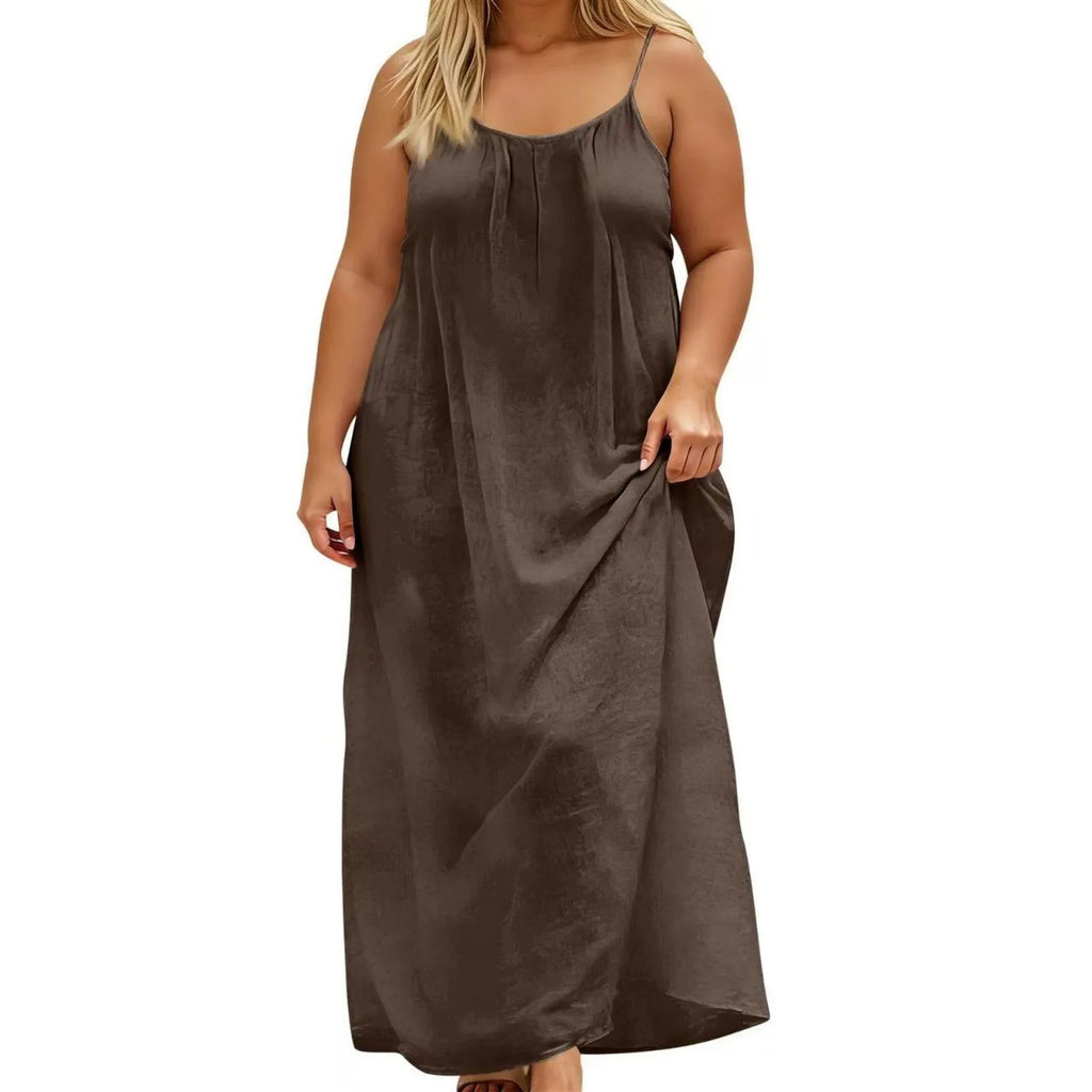 Sexy Suspender Long Dress For Women Plus Size Backless Strappy Maxi Dresses Summer Holiday Beach Party Sundress Robe Vestidos