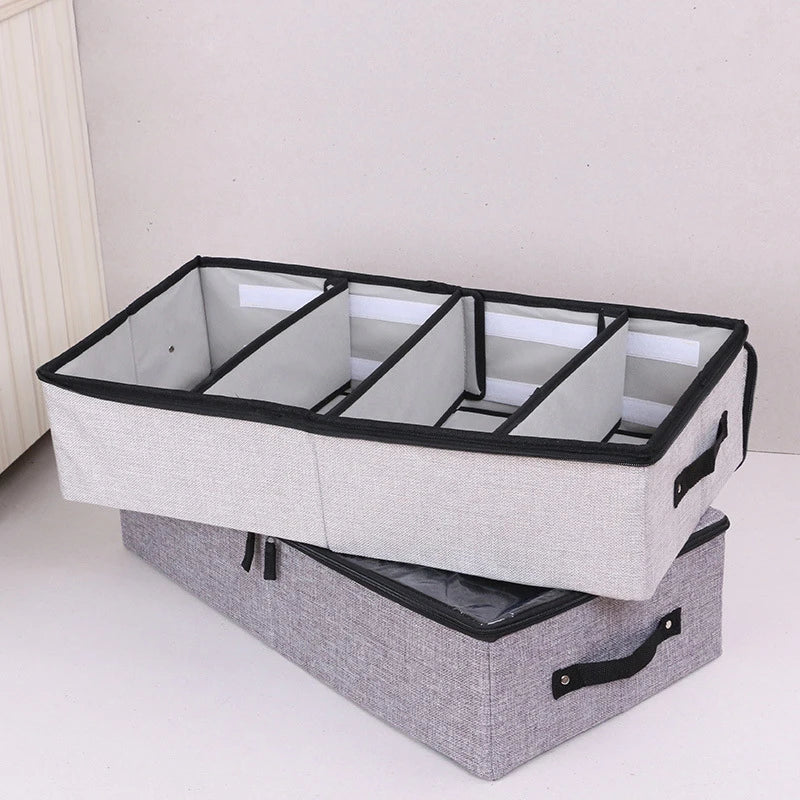 Thickened folding storage box Underwear divider with lid Closet storage box Shoes storage box Dust cover Drawer storage box Adju
