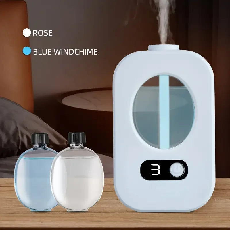 Rechargeable Timer-Controlled Aromatherapy Diffuser Multi-Fragrance Essential Oil Combo Air Freshener Odour Eliminator