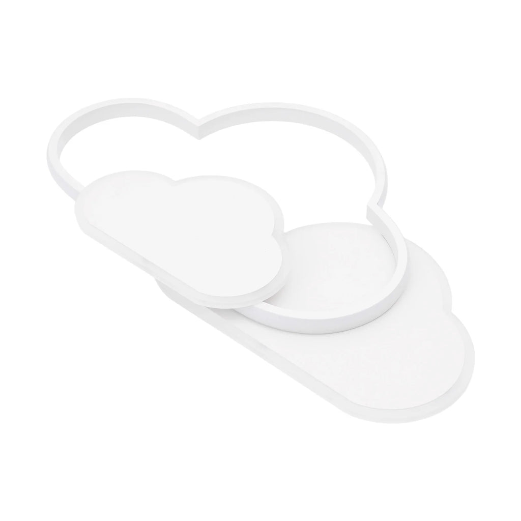Cloud Shape LED Ceiling Light Fixture Modern 3-Color Lighting Acrylic Ceiling Lamp for Living Room Bedroom Kid's Room 52x31cm