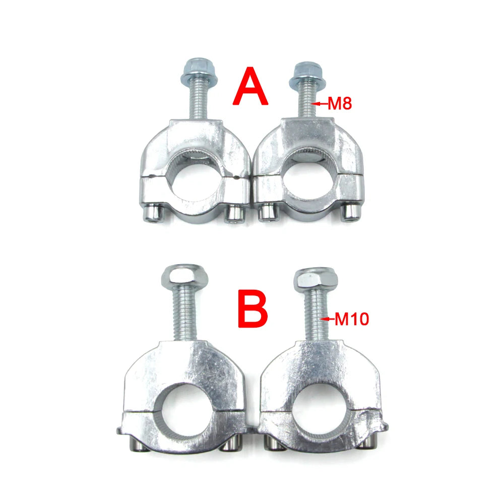 Motorcycle 7/8'' 22mm Handlebar Bar Risers Mount Bracket Clamp Taper For 47 49cc Engine 2 Stroke Pocket Bike Mini Dirt Bike Part