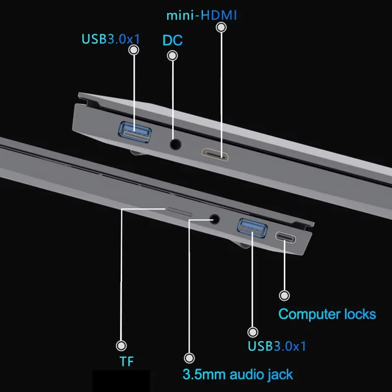 2026 15.6' Intel Core I9 9900U Laptop Computer PC Windows 11 Pro 16GB RAM 1TB 2TB SSD Laptops Office Fingerprint Unlock Game PC