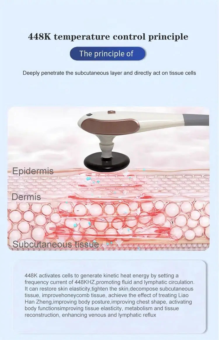 Portable Professional Tecar Therapy Machine for Pain Relief Physical Therapy Diathermy Home Muscle Recovery