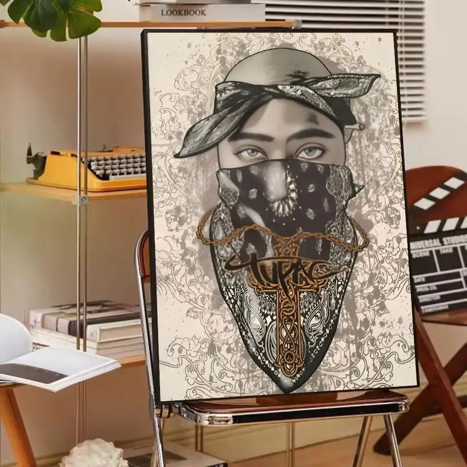 Rapper 2Pac T-Tupac S-Shakur Poster Paper Print Home Living Room Bedroom Entrance Bar Cafe Art Painting Decoration