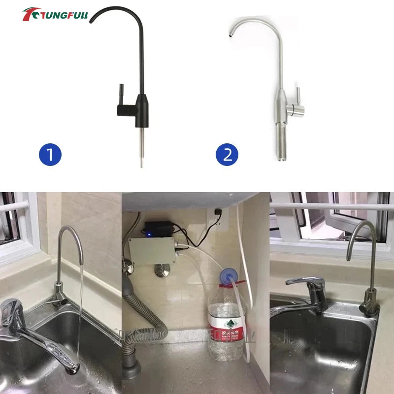 12V Automatic Water Suction Pump 1.5L/min Electric Water Pump for Caravan Motorhome Boat Galley Kitchen Faucet Water Supply