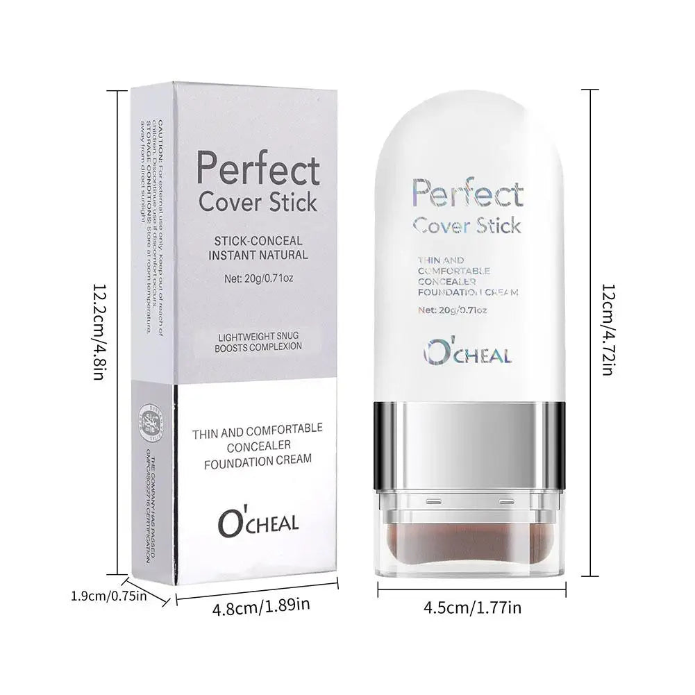Perfect Cover Stick Thin And Comfortable Concealer Foundation Cream Stick Instant Natural Waterproof Long-lasting Makeup