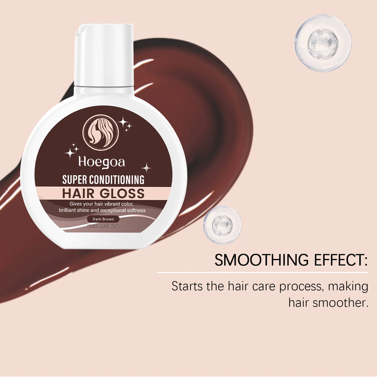 5Colors Super Gloss Hair Conditioner Gloss Rinse Out Semi-Permanent Hair Gloss that Enhances Color and Boosts Shine & Hydration