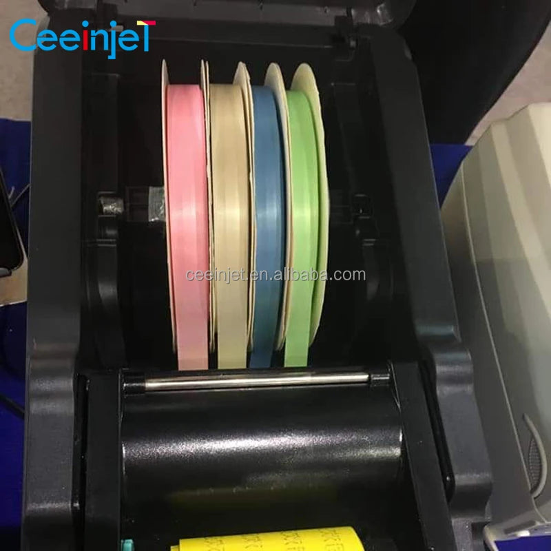 Commercial Automatic Digital Mini Satin Ribbon Printer Machine 203dpi Waterproof Label Home School Cloth Name Tag Gift