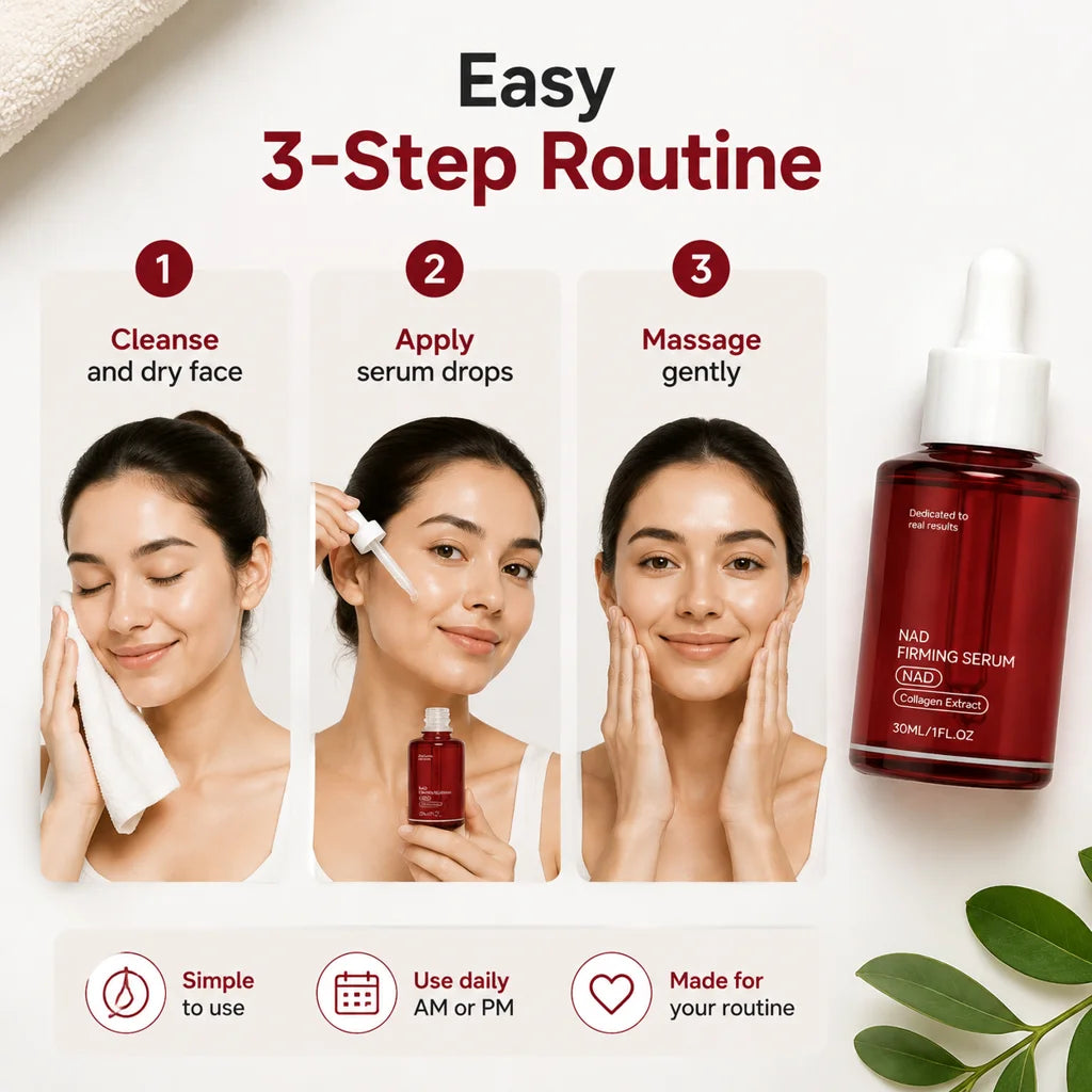 NAD Collagen Hydrating Facial Serum Lightweight Moisturizing Face Serum 30ml Mild Skincare Daily Face Care Essence For Women