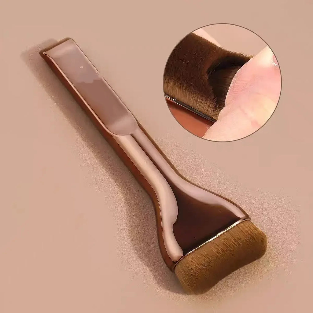 Professiona Makeup Brush Curved Soft Bristle Foundation Brush For Even Application Travel-Friendly Makeup Tools