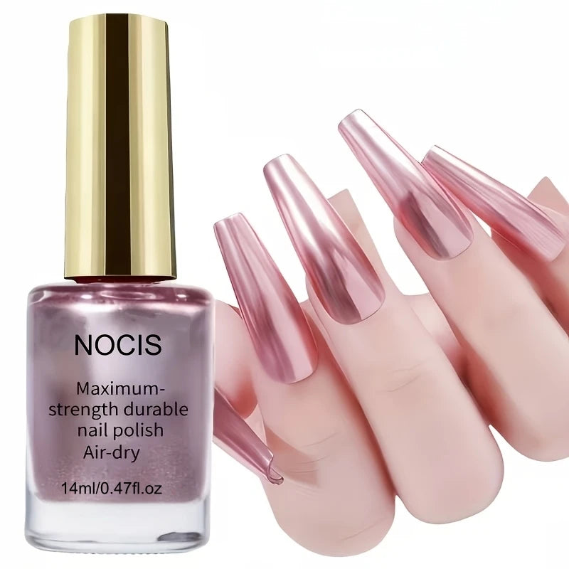 NOCIS 14ml Premium Rose Purple Nail Polish - Quick-drying Natural Nail Art with Long-lasting Shine, Nail Strengthener for All