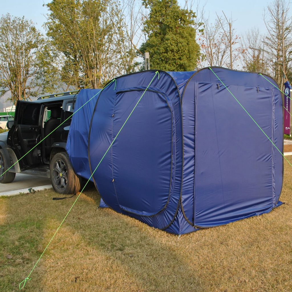 Car Tent Waterproof Tent, Car Tailgate Tent,Pop Up Car Rear Tent, SUV Tent Camping Car Tents for Campers Multipurpose Truck Tent
