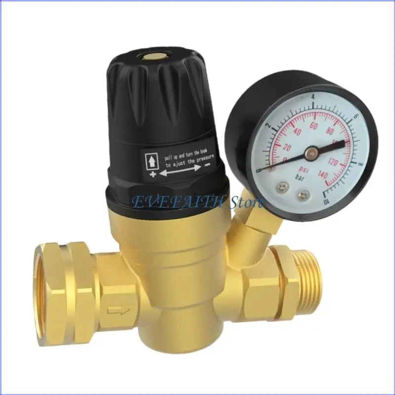 124B Heavy Duty Brass Water Pressure Reducing Valves Universal For RVs Campers