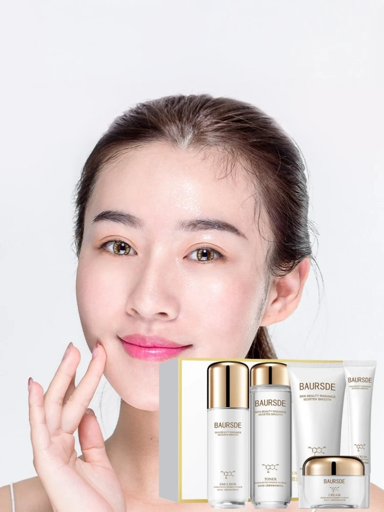 Bosein Retinol Skincare Five-Piece Set, Including Cleansing Balm, Essence Water, Eye Cream, Essence Lotion, and Essence Cream, Contains Skin-Friendly Ingredients Such as Bosein, Niacinamide, Centella Asiatica Extract, with a