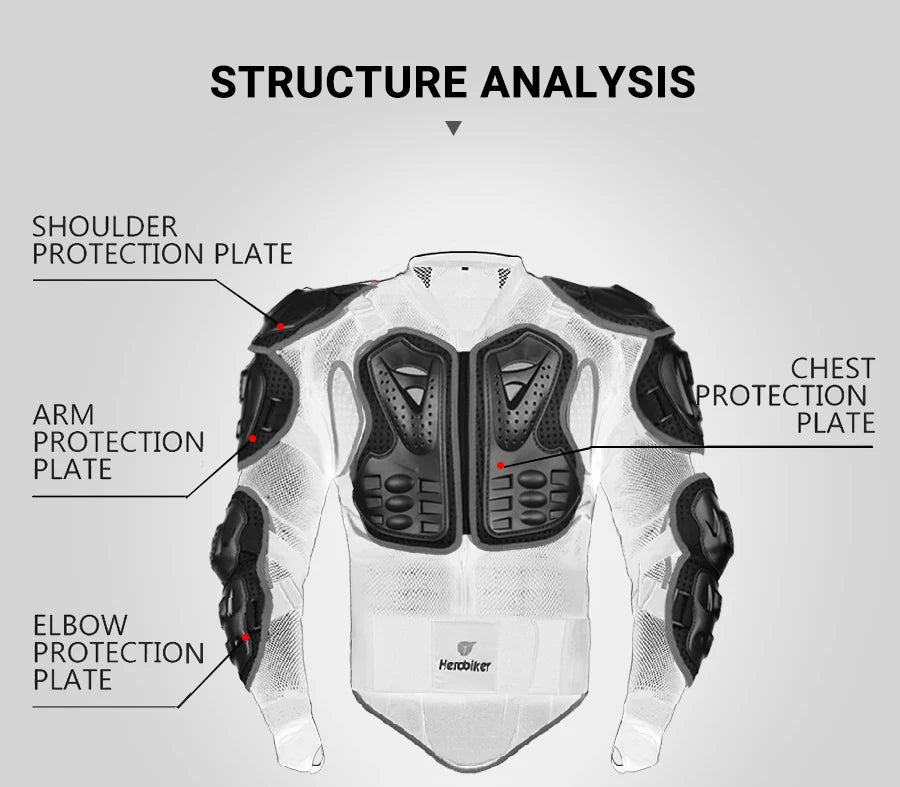 Motorcycle Armor CE Certification Motocross Chest Back Protector Moto Protection Body Armor Riding Motocross Jacket Protective
