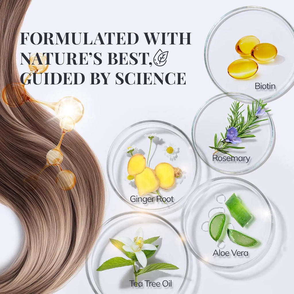 500ml Anti Hair Loss Shampoo Ginger Ingredient Strengthening Hair Root Nourishing Dryness Hair Damaged Repair Thicker Treatment