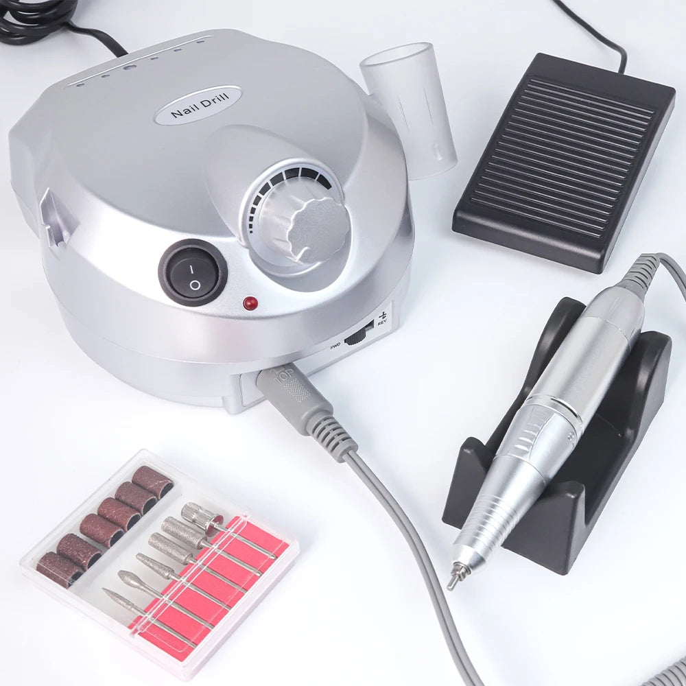 35000/20000 RPM Electric Nail Drill Machine Mill Cutter Sets for Manicure Nail Tips Manicure Electric Nails Pedicure File Tools