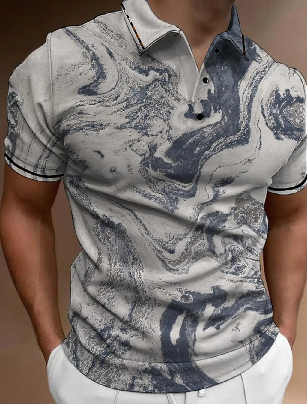 Fashion Men's Button Polo Shirts Casual Summer Short Sleeve Men Male Polo Tee Shirt Men Tops Street Mans Golf Clothing Clothes