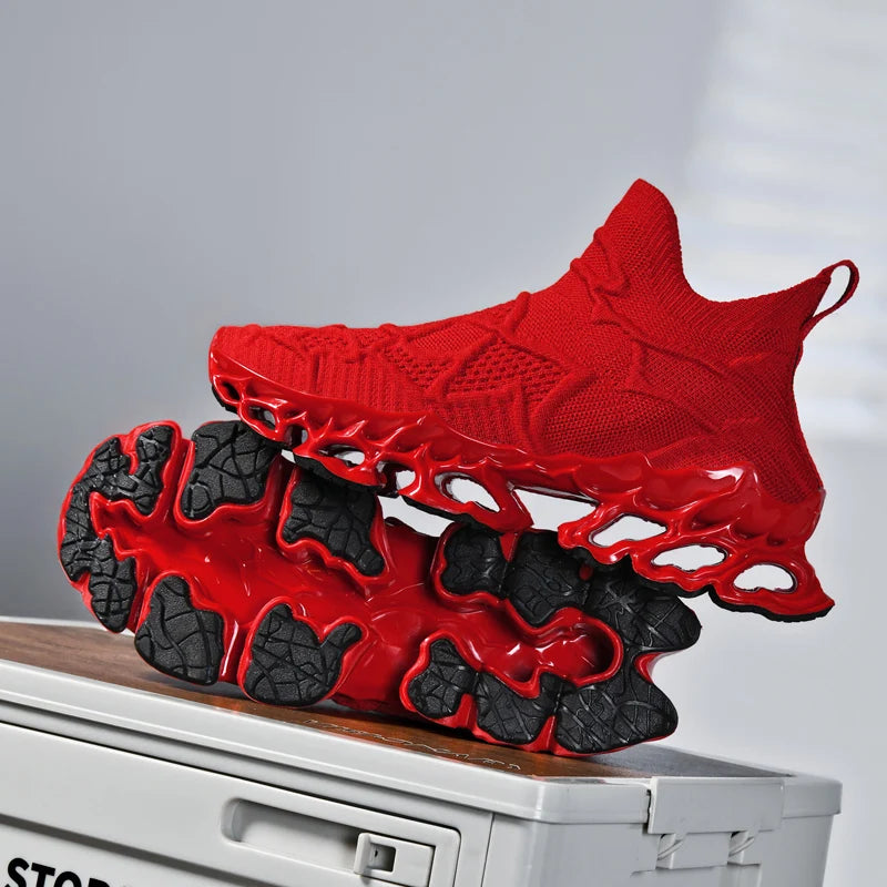 Men's Casual Sneakers Breathable Luxury Trainer Race Shoes Fashion Loafers Running Shoes for Male Comfortable Tenis