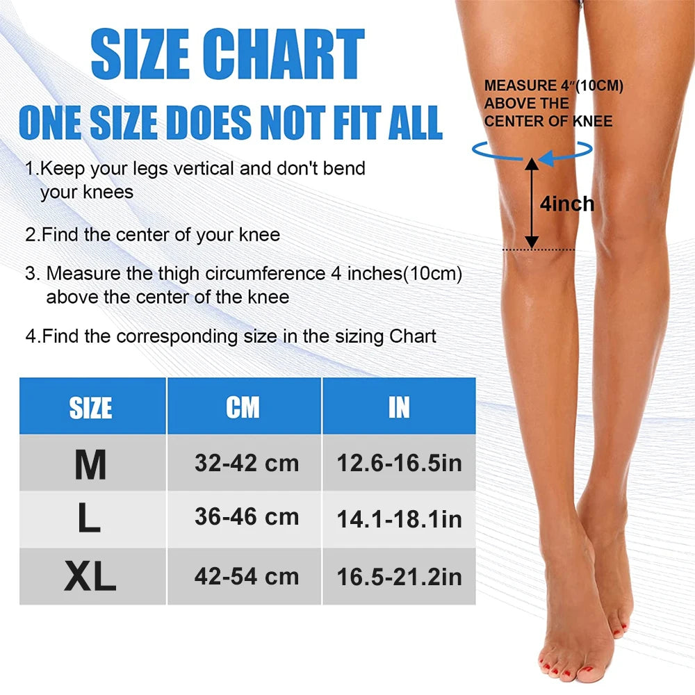 1PCs Compression Leg Sleeves Full Length for Varicose Veins Running Cycling Sports UV Protection Knee Support for Women Men
