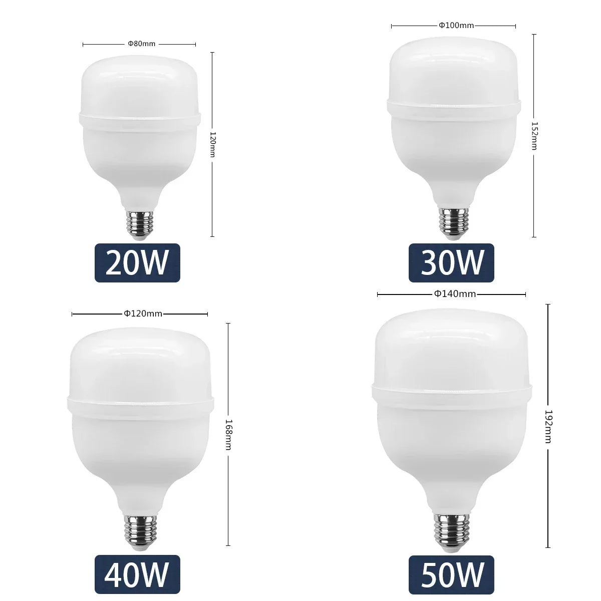 1-5pcs 50W 10W 5000lm Super Bright LED Bulb AC 110V 220V E27 LED Lamp Lampada LED Light Illa Lighting Lamp for Home Livingroom