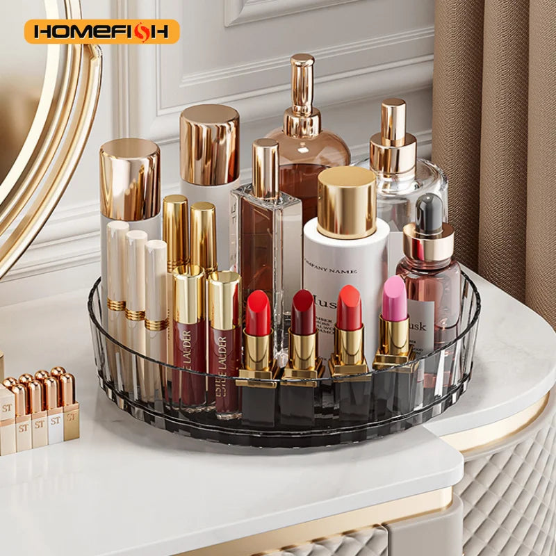 Rotating Countertop Storage Shelf Multi-scene Organizer Stand Kitchen Spice Bottle Holder Bathroom Cosmetic Storage Rack