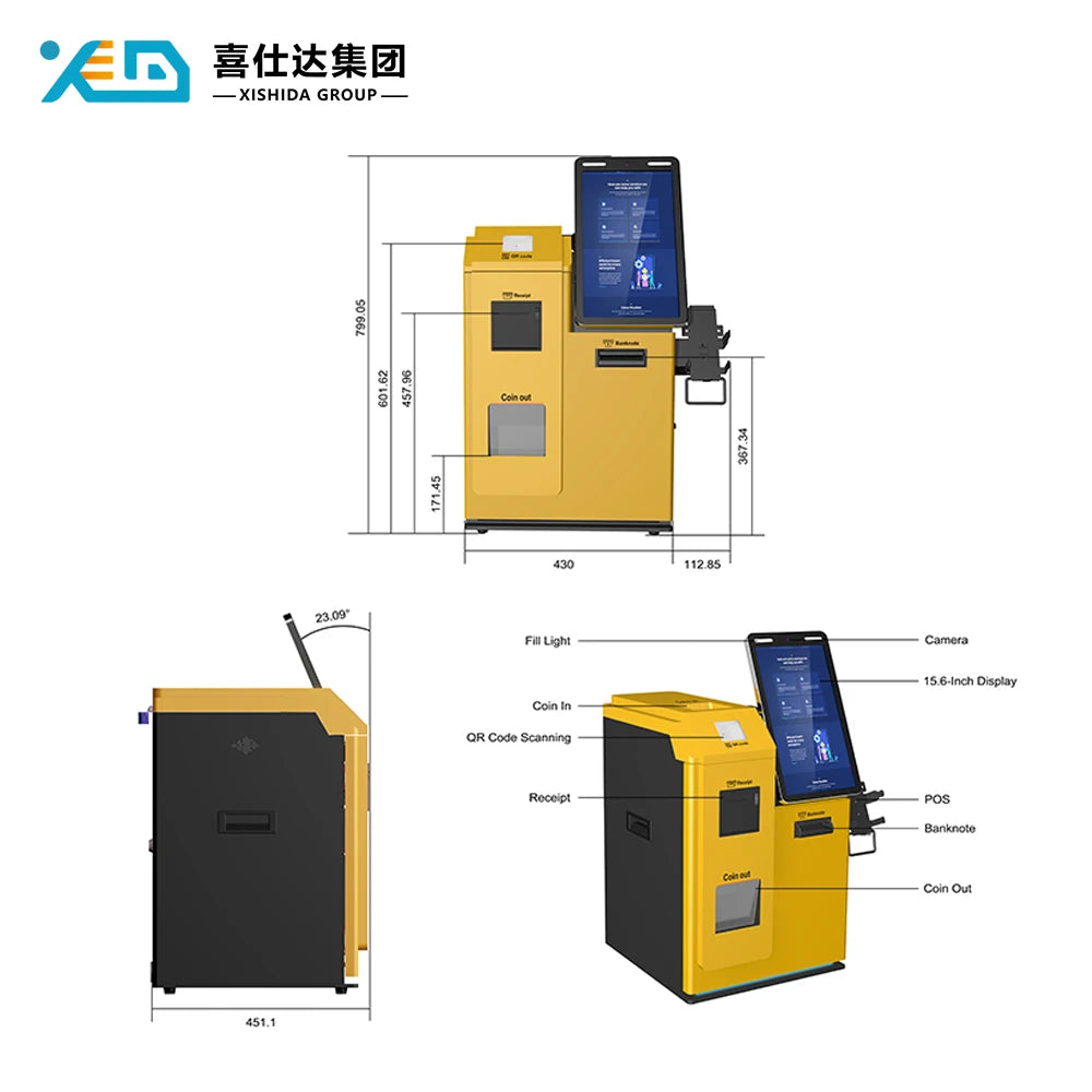 Remote Management System Digital Payment Terminal For Government Office Factory Direct Sale