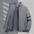 Mens Jacket Casual Fashionable, High Quality Stand Collar Light Outerwear Windproof Comfortable Slim Fit Coat for Walking Sports