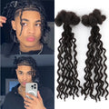 Curly Wave Human Hair Loc Extensions – Handmade Dreadlock Style