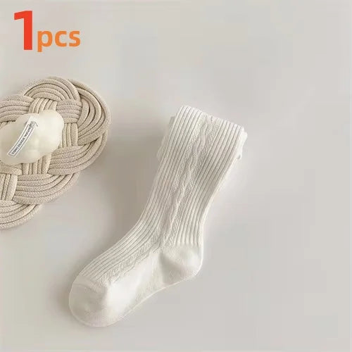 1/3pcs Kids Tights For Girls Cotton Knitted Children Baby Girl Tights Spring Soft Pantyhose Elegant Princess Leggings 2-8Years