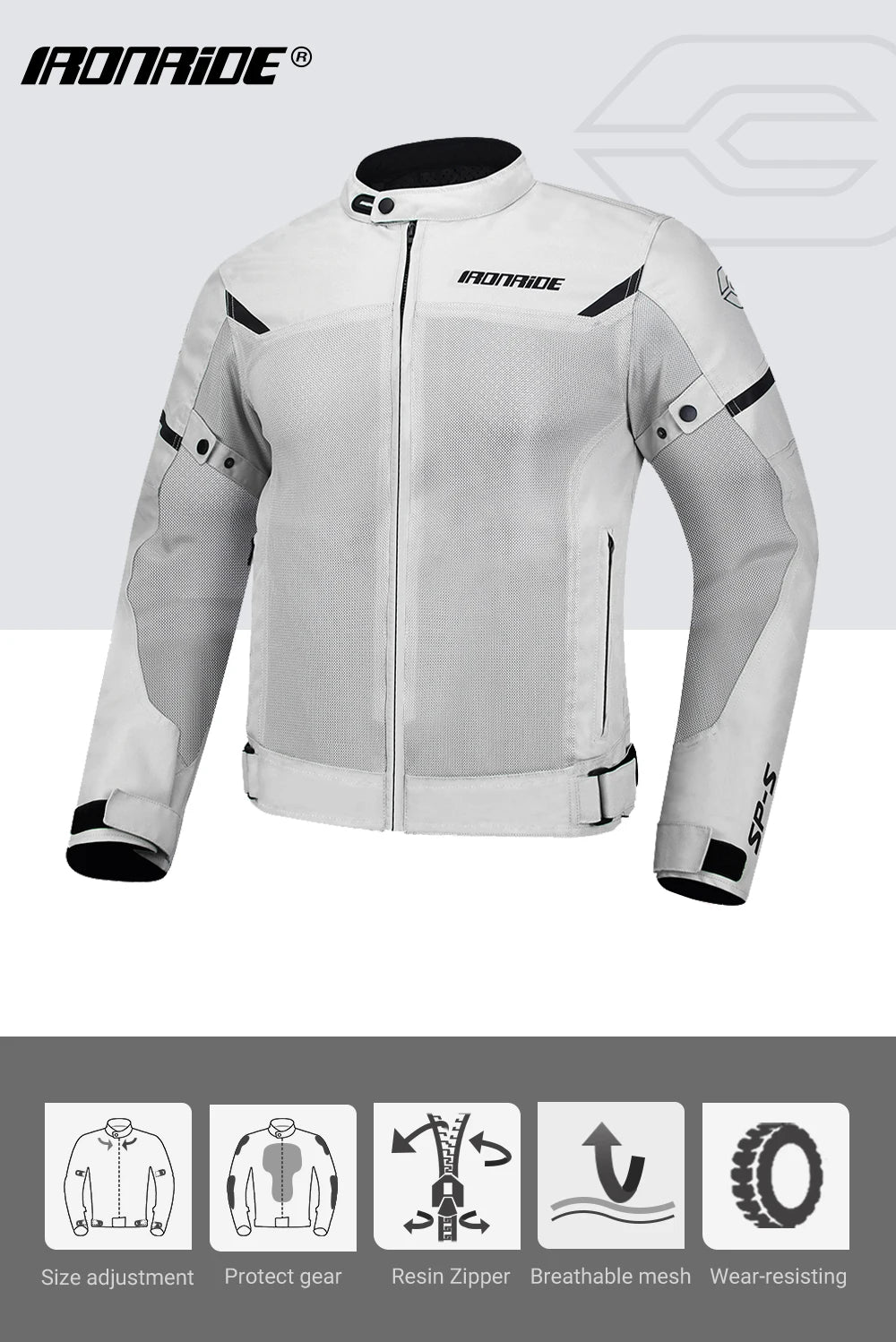 Off Road Motorcycle Jacket Summer Breathable Protective Jacket Motorcycle Racing Protective Jacket Off-road Riding Equipment