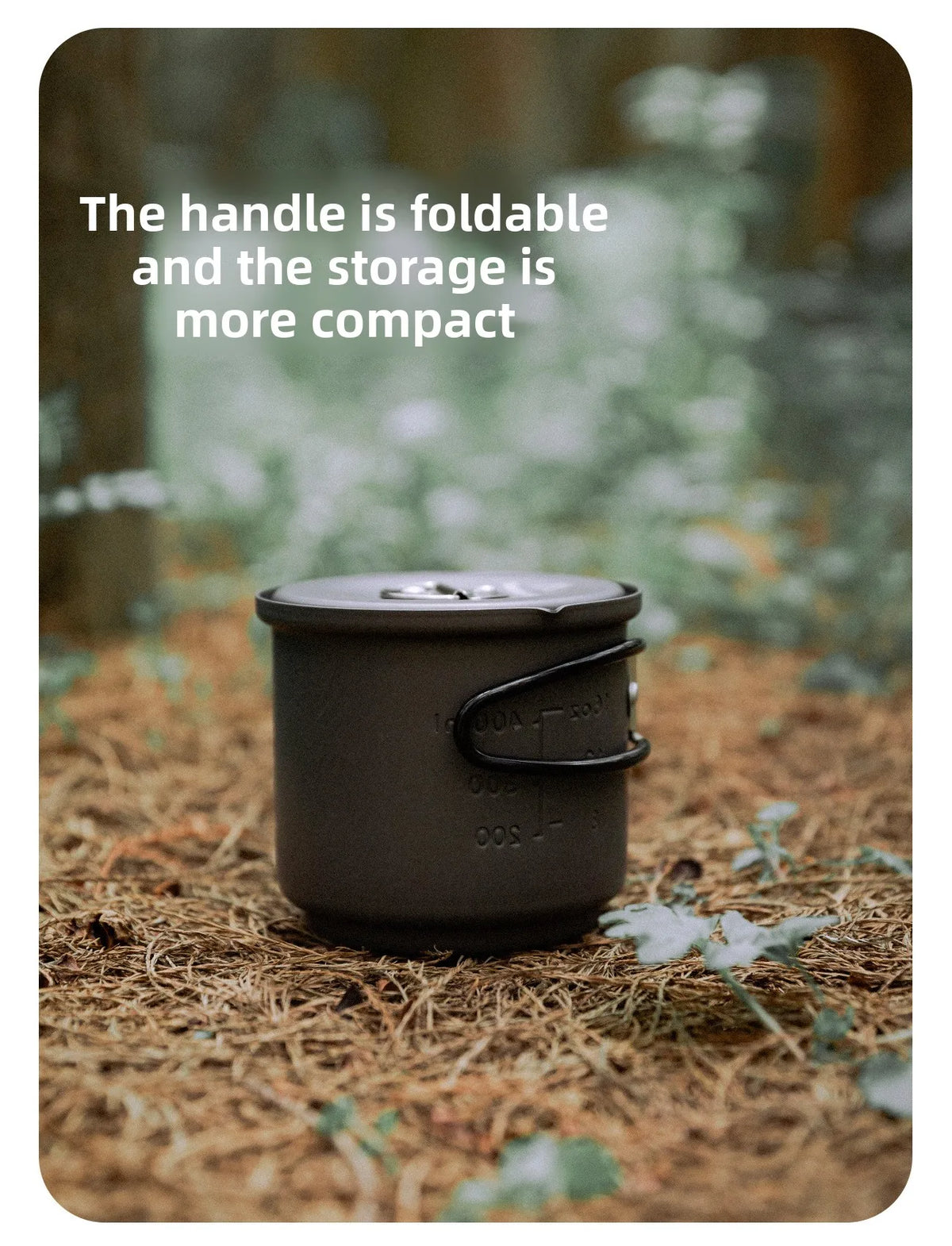 MOUNTAINHIKER Camping Cookware Set, Ultralight Portable Alcohol Stove Set with Pot, Windproof Integrated Cooking Kit for Hiking