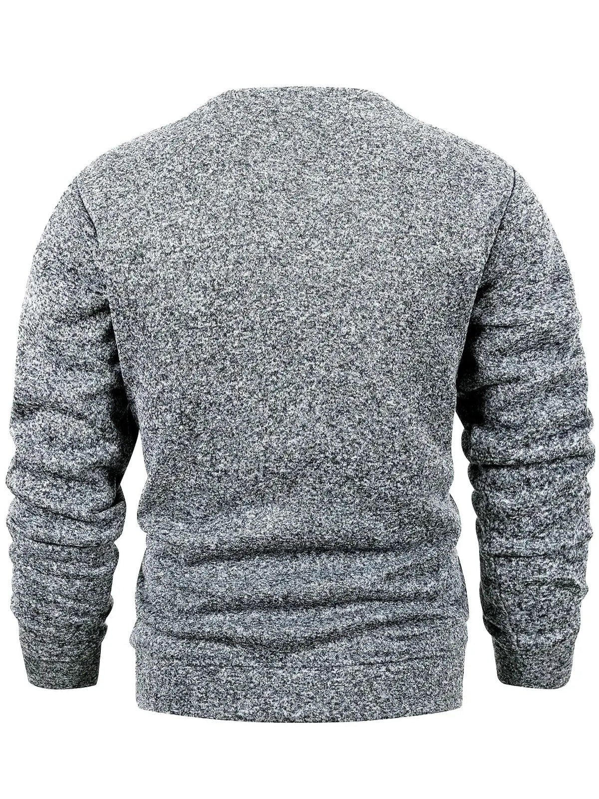Autumn Winter Men's Crew Neck Heather Sweatshirt Reinforced Stitching Classic Heather Pullover For Work Casual