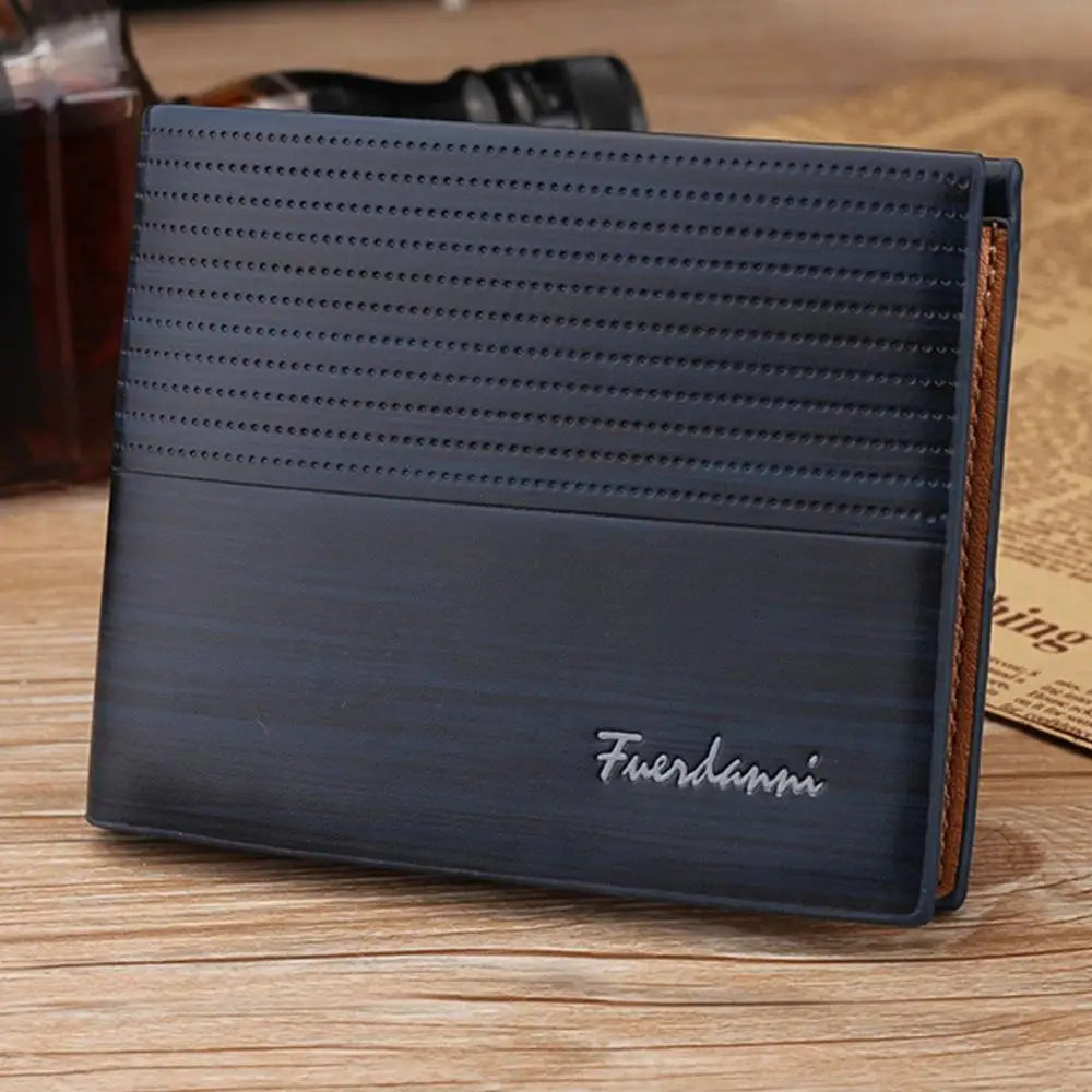 Vintage PU Leather Mens Wallets Solid Sample Style Zipper&Hasp Purse Card Holders Famous Brand High Quality Male Wallet