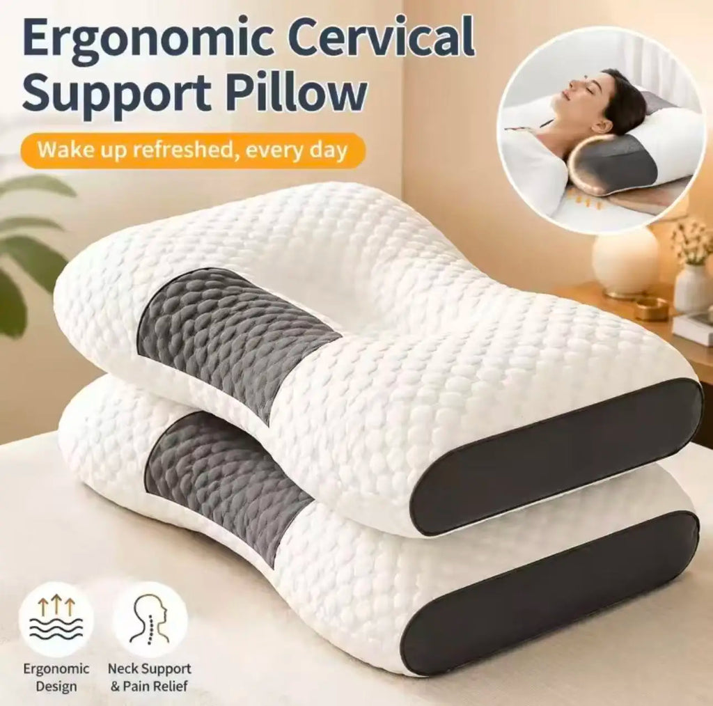 Home neck pillow hotel soft pillow, deep sleep pillow, white bed pillow, four-season bedding
