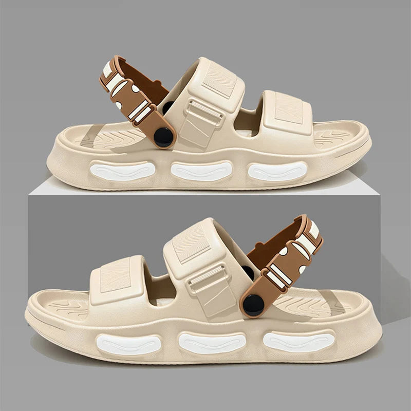 Thick Bottom Men's Sport Sandals Summer 2026 Outdoor Non Slip Drive Beach Sandles Men Lightweight Comfort Eva Platform Slippers