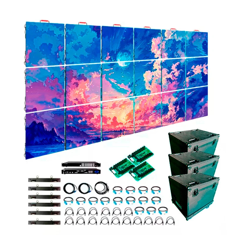 【High Quality】Outdoor P3.91mm Led Digital Display With High Brightness Waterproof Die-casting Cabinet Outdoor Led Video Wall LED