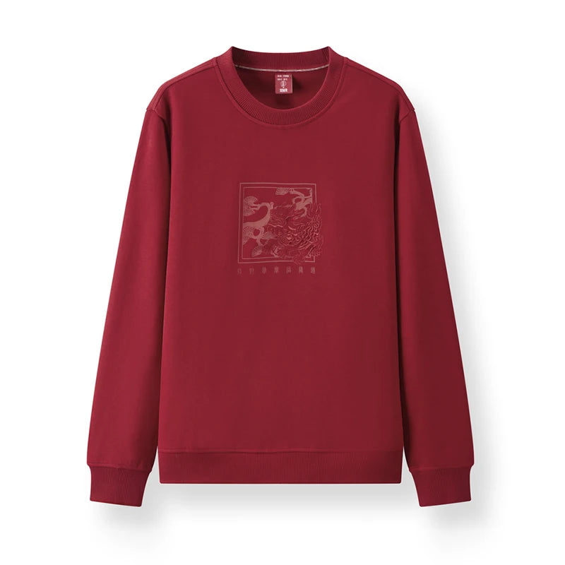 Semir Pullover Sweatshirt Men 2025 New Spring Couple's Outfits Chinese Style Embroidery New Year Couple's Costume