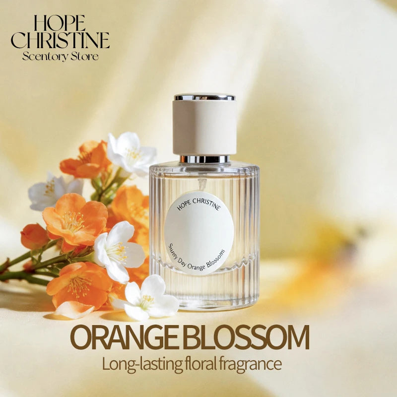 HOPE CHRISTINE Sweet Orange Blossom Women Perfume, Fresh Mysterious Long Lasting Floral Scent for Women Romantic Date 50ml